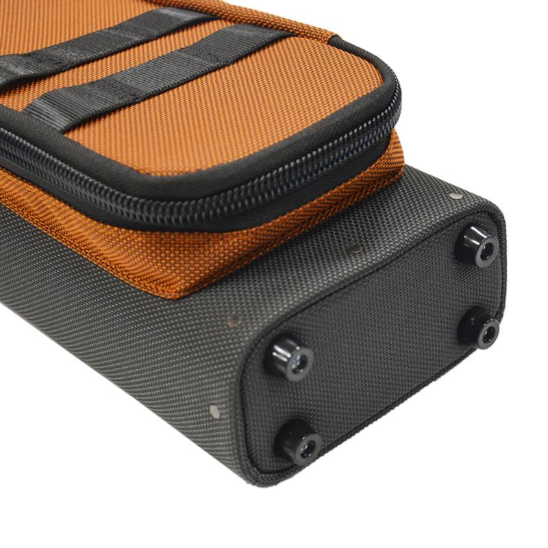 ビリヤード キューケース スリーセカンズ ブラック×オレンジ 3バット5