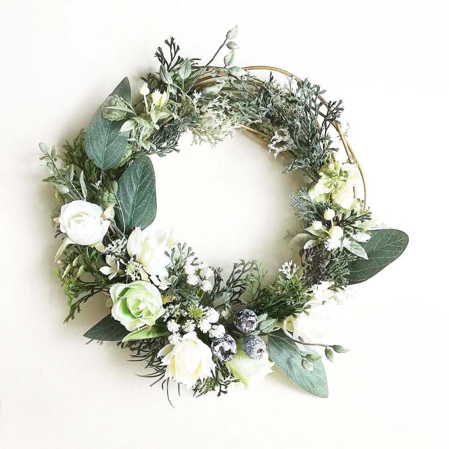グリーンアレンジメント手作りリース gww-11ドアリース : エッセンス