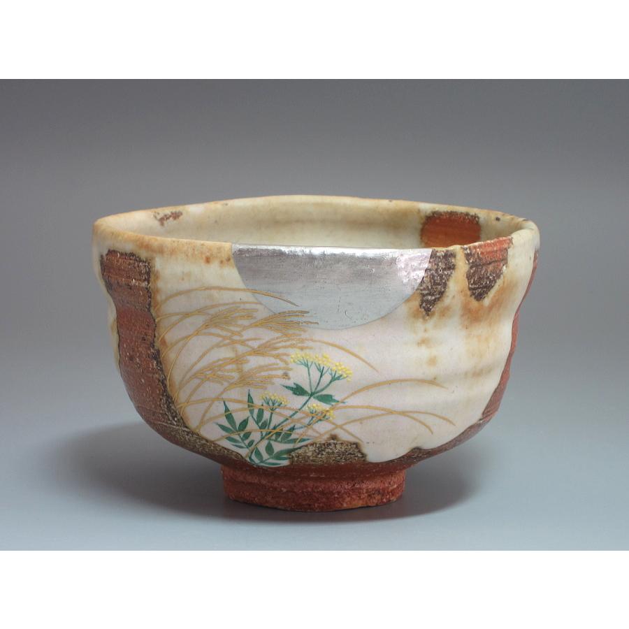 信楽秋草絵茶碗 福森阿也造 共箱 : 茶道具商 越中屋 - 通販 - Yahoo