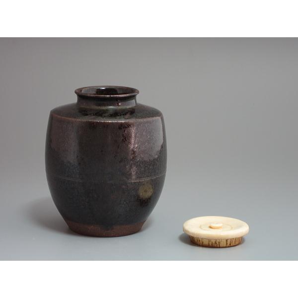 漢作唐物大名物写「油屋肩衝茶入」 笹田仁史（有祥）造 共箱 : 茶道具