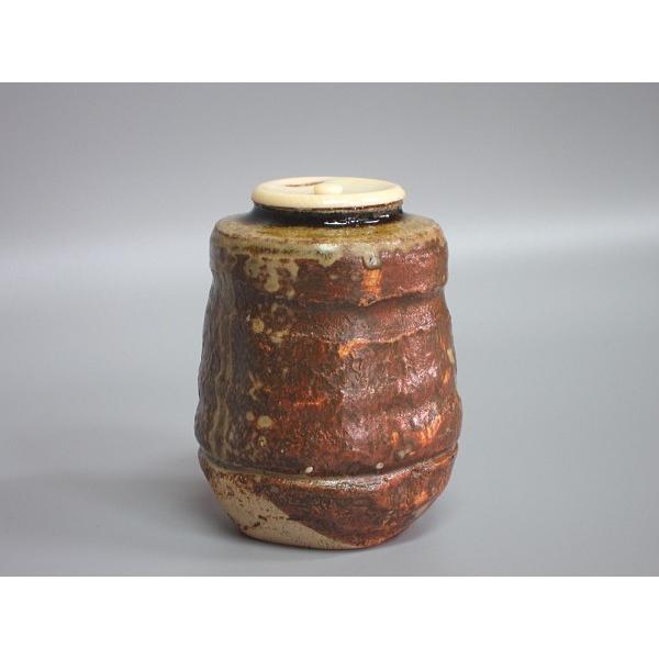 利休瀬戸茶入 蔵田光憲造 共箱なし（本体のみ） : 茶道具商 越中屋