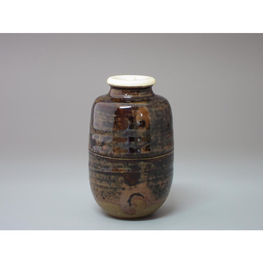 大名物 古瀬戸茶入 筒井肩衝写 瑞光窯 佐々木八十二造 共箱 : 茶道具商