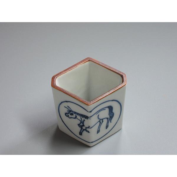 染付菱馬蓋置 橋本龍岳造 共箱 : 茶道具商 越中屋 - 通販 - Yahoo