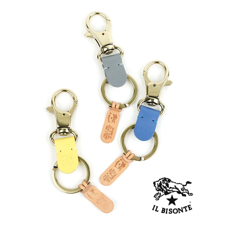 IL BISONTE（イルビゾンテ） レザーキーリング キーホルダー