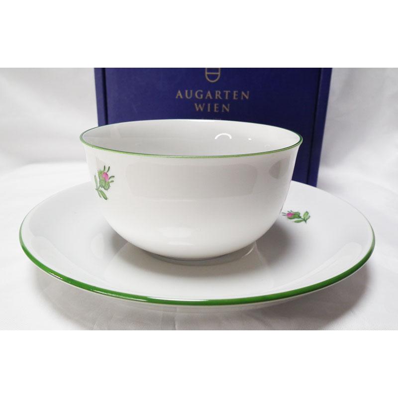 アウガルテン ウィンナーローズ ティーカップアンドソーサー