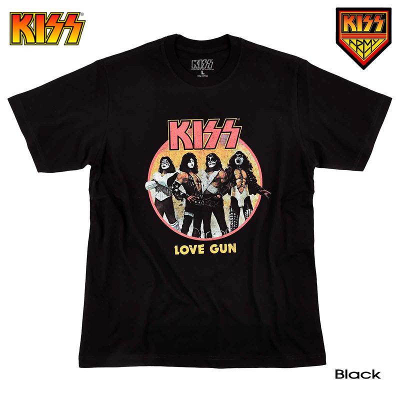 KISS キッス Tシャツ メンズ バンドT レディース ロック LOVE GUN