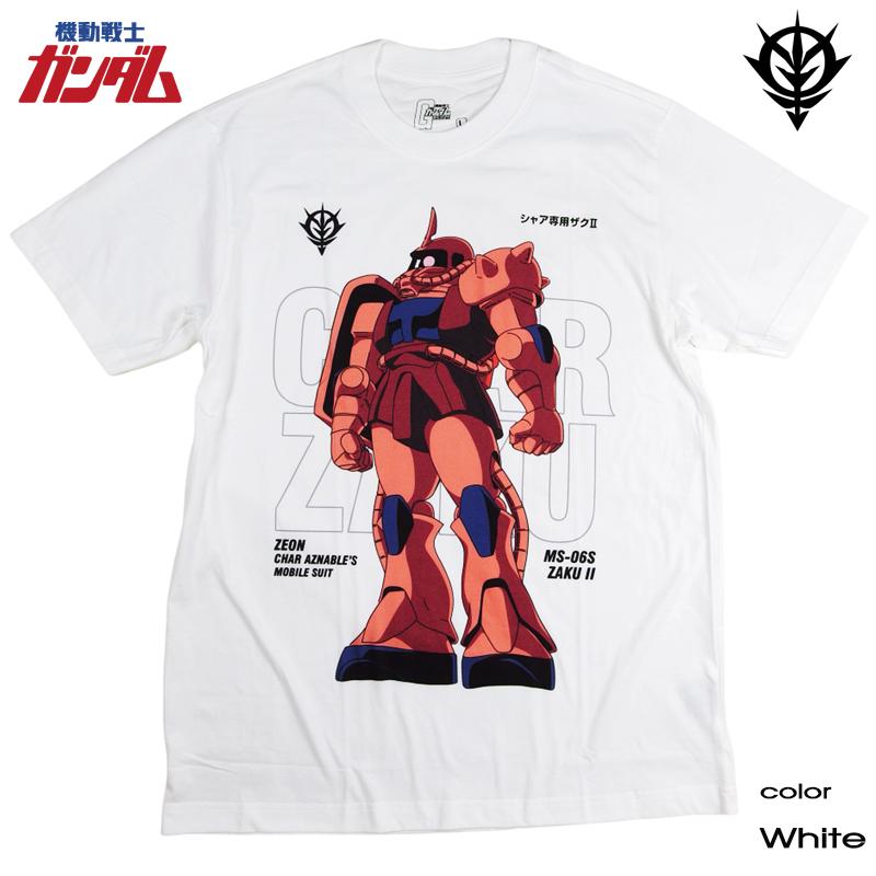 機動戦士ガンダム シャア専用 ザク Tシャツ GUNDAM ガンダム メンズ