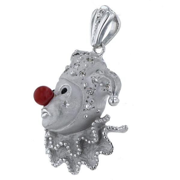 角江千代治 K18WG ホワイトゴールド ペンダントトップ ダイヤモンド