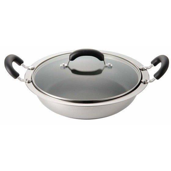 マイヤー ホットポット 26cm ステンレス製 土鍋風 両手鍋 IH対応 ガス