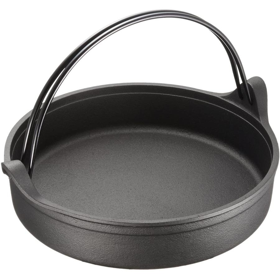 及源鋳造 南部鉄 すきやき鍋 つる付 26cm 3〜4人用 鉄製 すき焼き 鍋