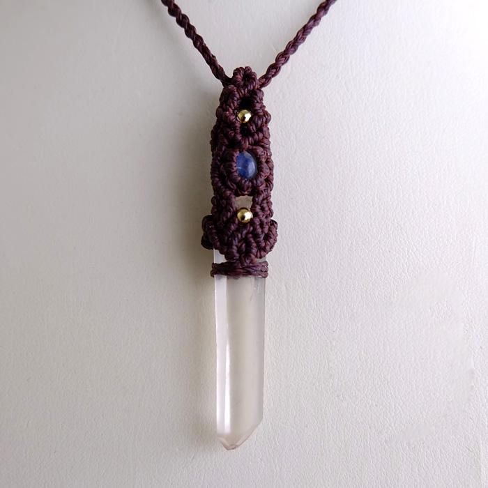 タンジェリンレムリアンクォーツ 水晶ポイント（ブラジル産）・ムーン