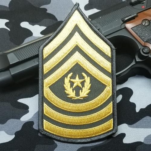 U.S.Army アメリカ陸軍 最上級曹長 袖章 階級章 ワッペン