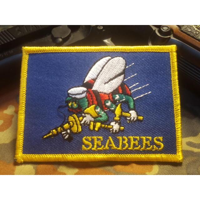 ミリタリー ワッペン パッチ U.S.Navy SeeBees シービーズ フラッグ