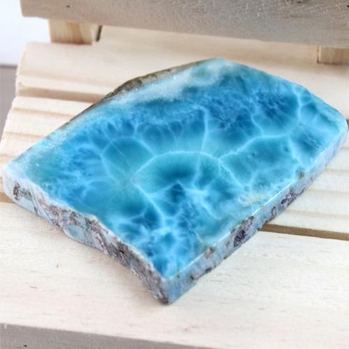 希少激レア品 ドミニカ産 ラリマー スライス 原石〔Z3-1-60