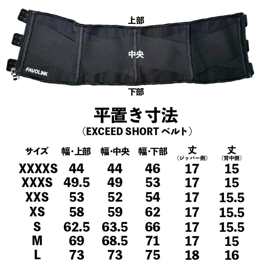 安井友梨監修 EXCEED SHORTベルト（ブラック）ウエストシェイパー