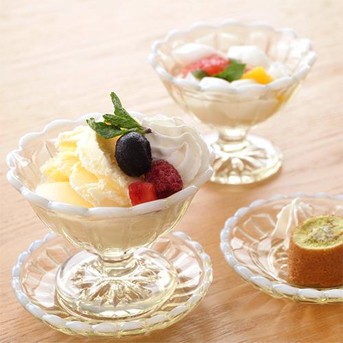 廣田硝子 ＼2/25はポイント10倍／ 廣田硝子 雪の花 アイス&トレー揃い