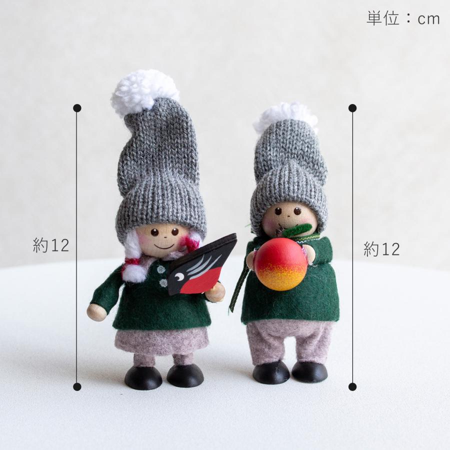 ノルディカニッセ 2点 セット 2025 新作 小鳥と話す女の子 ＋ リンゴを