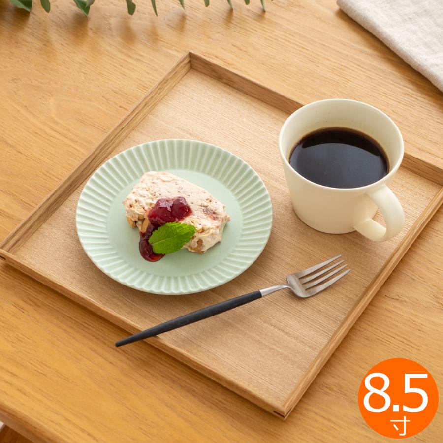 2/25はポイント10倍／ 松屋漆器店 白木塗タモ 8.5角盆 正角 約25.8