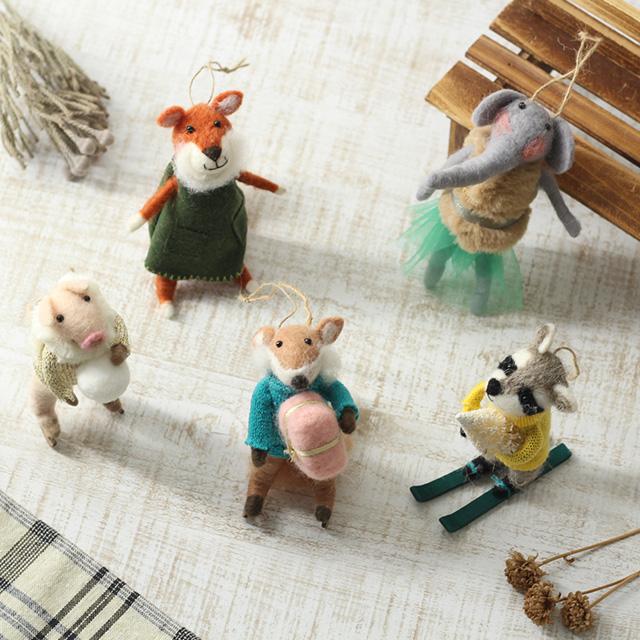 BISQUE SNOWY スノーウィー オーナメント(クリスマス 動物 北欧