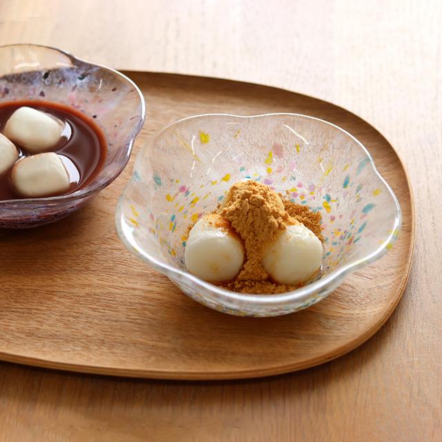 TOMICRAFT 江戸硝子 うきよ 花ボウル(和食器 ボウル 花 ガラス 花型