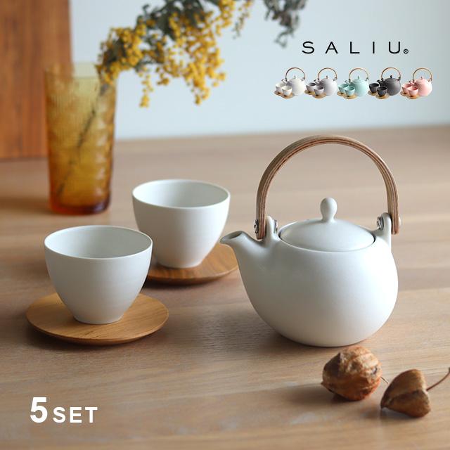 SALIU（サリュウ） SALIU YUI 結 土瓶急須＆湯呑み＆山桜 茶敷セット