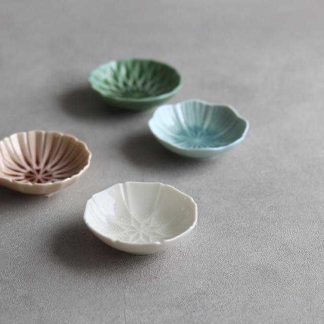CDF etendue 花音 豆鉢 4枚セット(豆皿 セット おしゃれ 白 食器セット