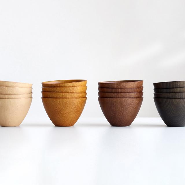 木目スープボウル 4点セット(お椀 セット 食器セット 4人 ファミリー
