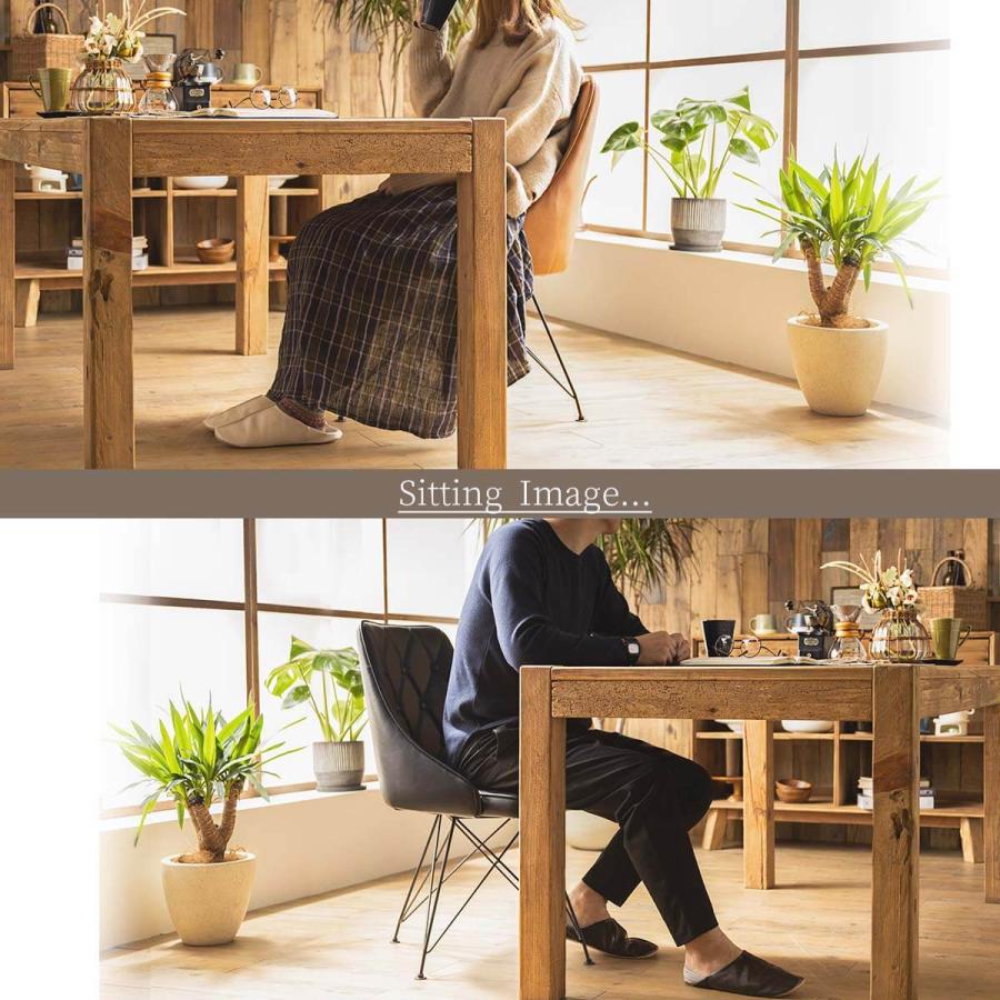 ダイニングセット パイン材 無垢材 4点セット リサイクルウッド ベンチ