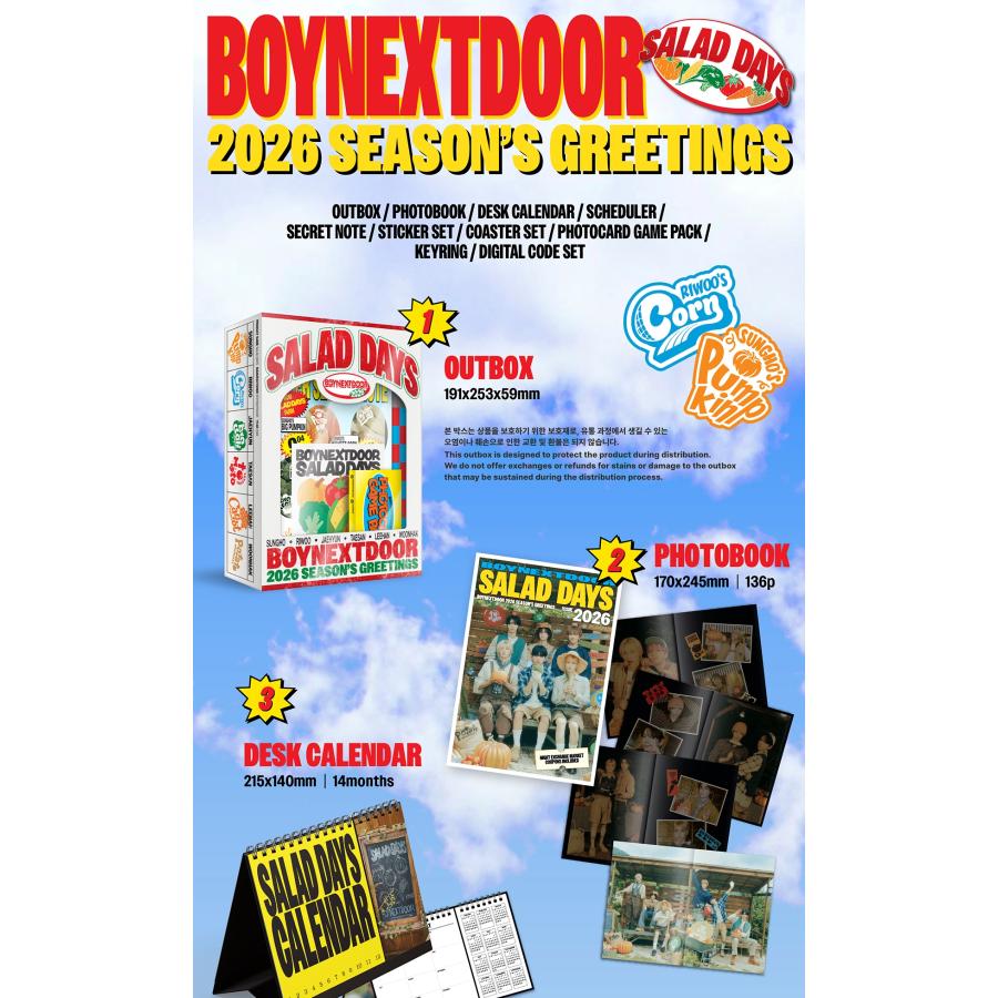 BOYNEXTDOOR - 2026 SEASON'S GREETINGS [SALAD DAYS]/ ボネクド