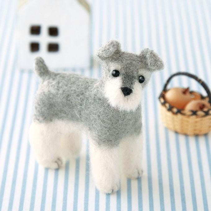 ハマナカ 手芸キット フェルト羊毛 ミニチュア・シュナウザー hamanaka