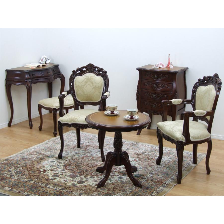 ダイニングチェア アンティーク 肘付き 猫脚 椅子 おしゃれ 安い 木製