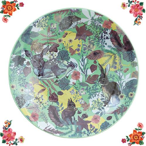 Nathalie Lete（ナタリーレテ） プレート バンビ＆フォレスト