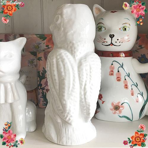 ナタリー・レテ ヴェイス・ビッグ・オウル フクロウの花瓶