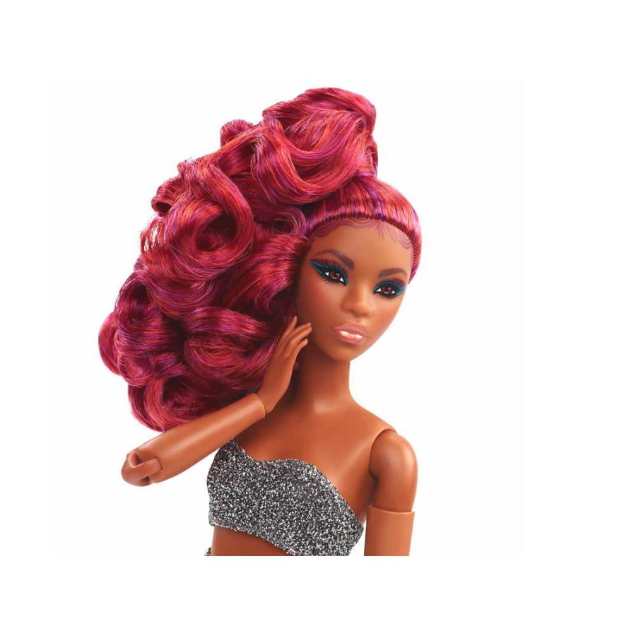 バービールック カーリーレッドヘア ピティート 小柄 ポーザブル