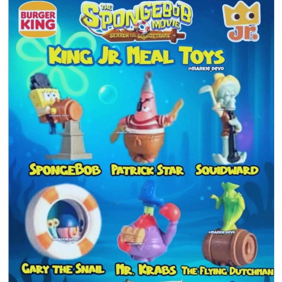 スポンジボブ バーガーキング ミールトイ 6点セット 2025年