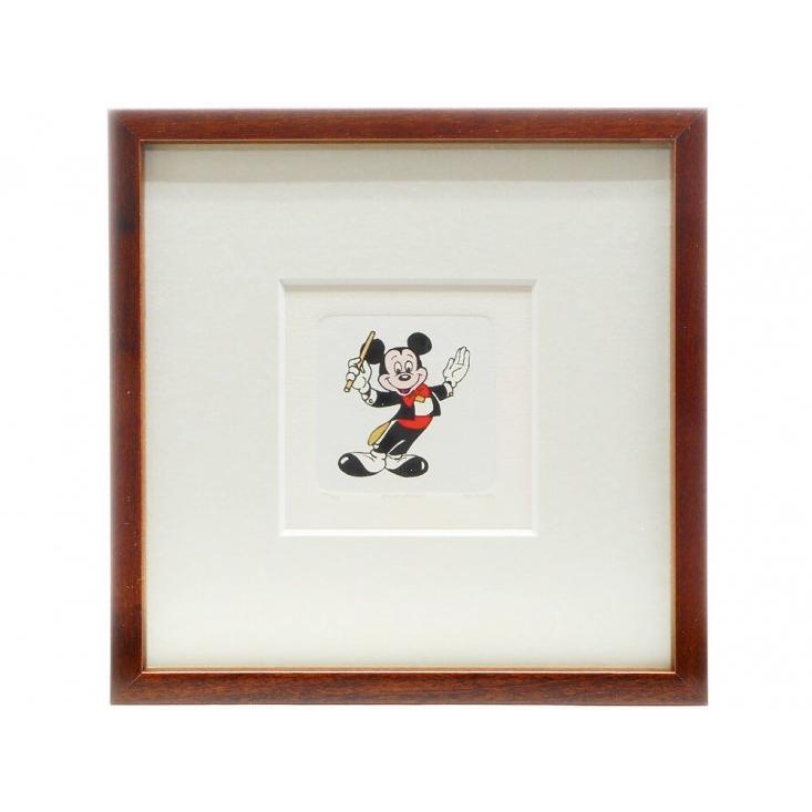 ミッキー 指揮者 Sowa & Reiser エッチング版画 ハンドペイント 限定