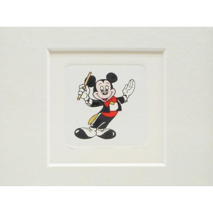 ミッキー 指揮者 Sowa & Reiser エッチング版画 ハンドペイント 限定