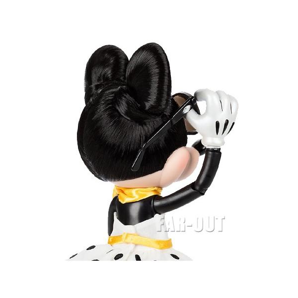 ミニーマウス 黄色のスカーフとポルカドットワンピース Minnie
