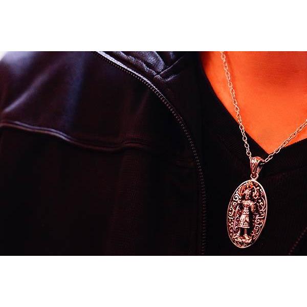 四天王最強の軍神 毘沙門天 仏教 槍 シルバー 925 ペンダント