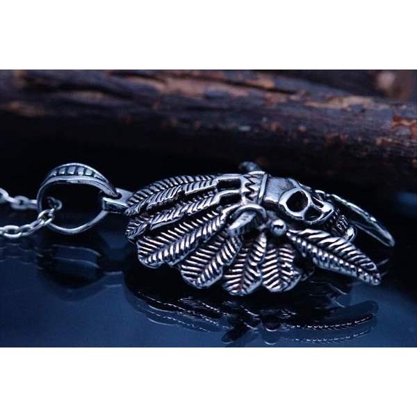 Indian Jewelry ステンレス ペンダント ネックレス メンズ