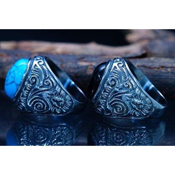 Indian Jewelry インディアンジュエリー風 ツタ彫り ビーズ ターコイズ