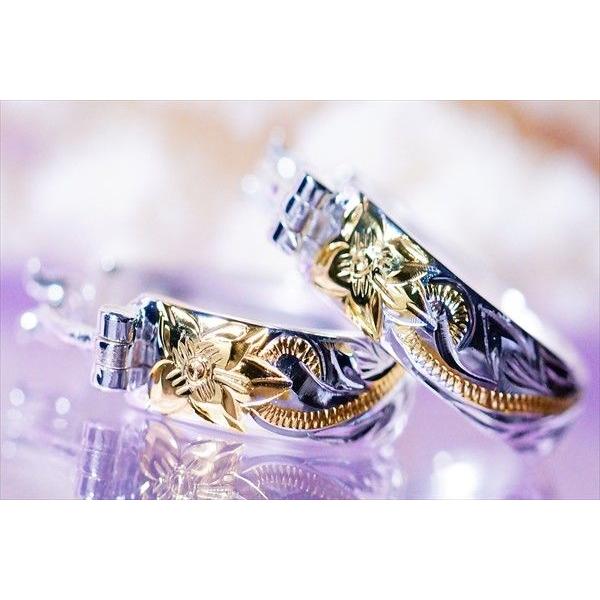 ハワイアンジュエリー プルメリア(花)＆スクロール(波) イエロー