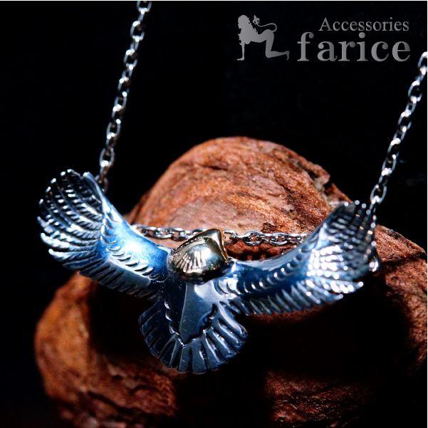 Indian Jewelry イーグル(鷲)モチーフ ヘッドゴールド(14金)仕上げ