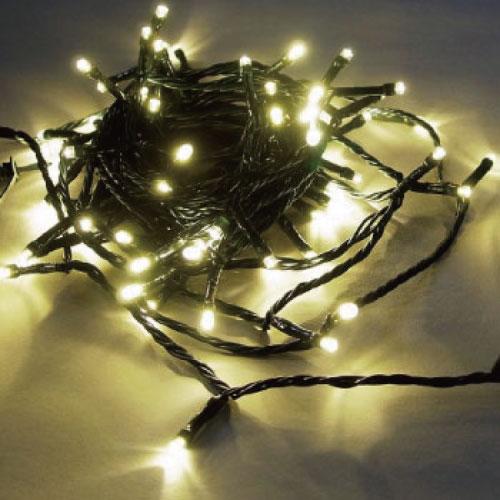 シャインライト100球（グリーンコード）/LEDシャンパンゴールド