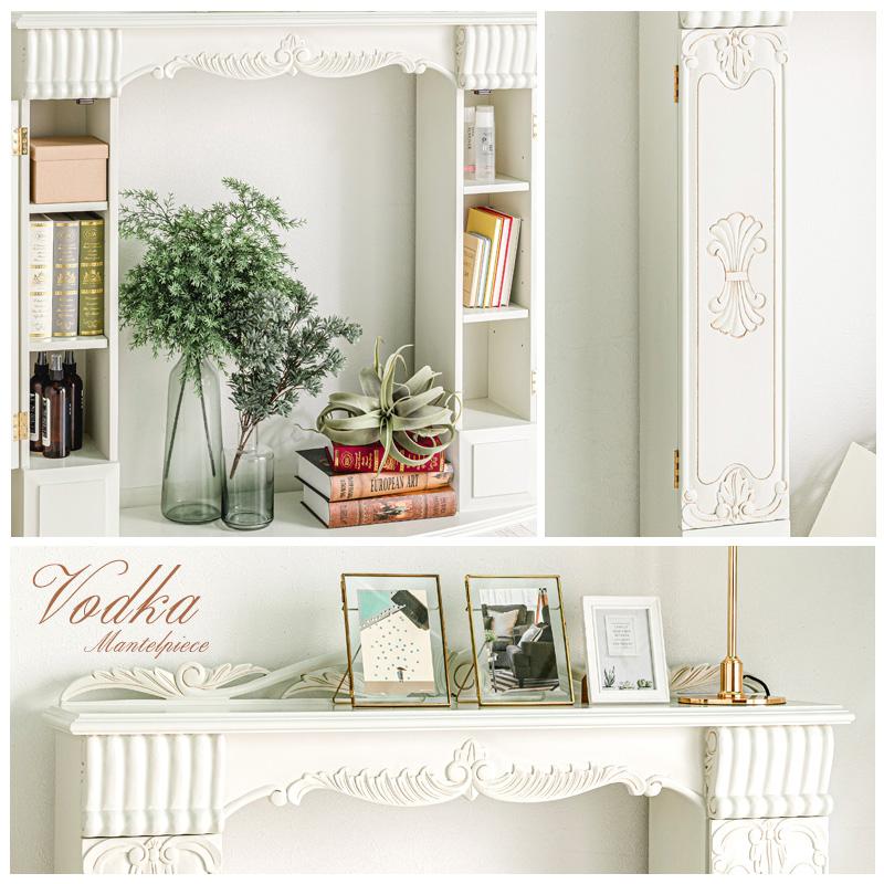 MINT マントルピース 棚 収納 完成品 飾り棚 手彫り 暖炉枠 韓国