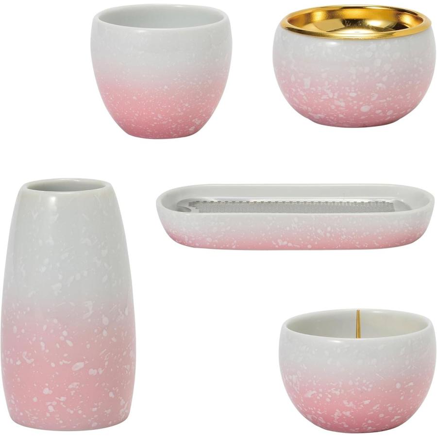 天音 5点セット 有田焼 現代仏壇 モダン 仏具セット サンメニー 日本製