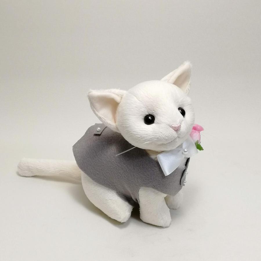 ウェディングキャット新郎・白猫 / ウェルカムキャット 猫のウェルカム