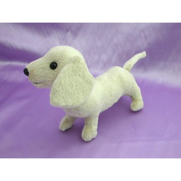 ミニチュアダックスフンドぬいぐるみ（クリーム色）ベージュ 【受注