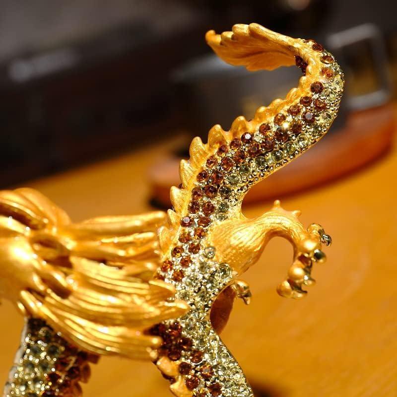 龍の置物ゴールド クリスタル スピリチュアル 風水 昇運金龍 龍神様