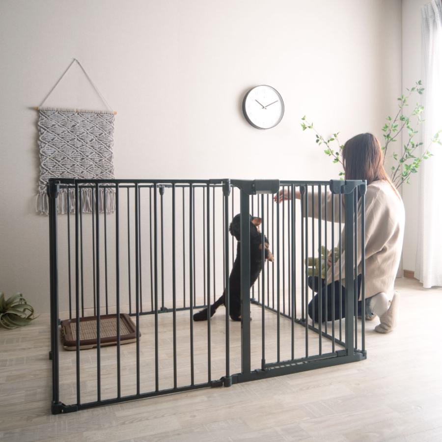 VENTOTA ペット用サークル ドア付 折りたたみ可能 犬 猫 うさぎ